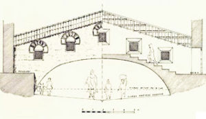  Reconstrucción del alzado del pasadizo de ‘Abd Allāh según L. Golvin (1979).